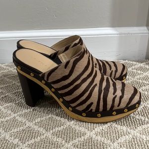 Veronica Beard Grita calf hair clog